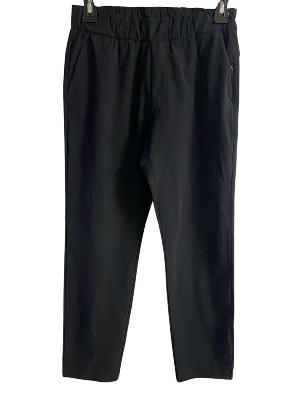 Vuori Black Elastic-Waist Straight Pants women Sz 2 NWOT